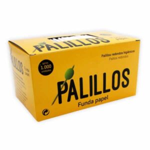 PALILLO REDONDO FUNDA PAPEL BOTE 200 UND